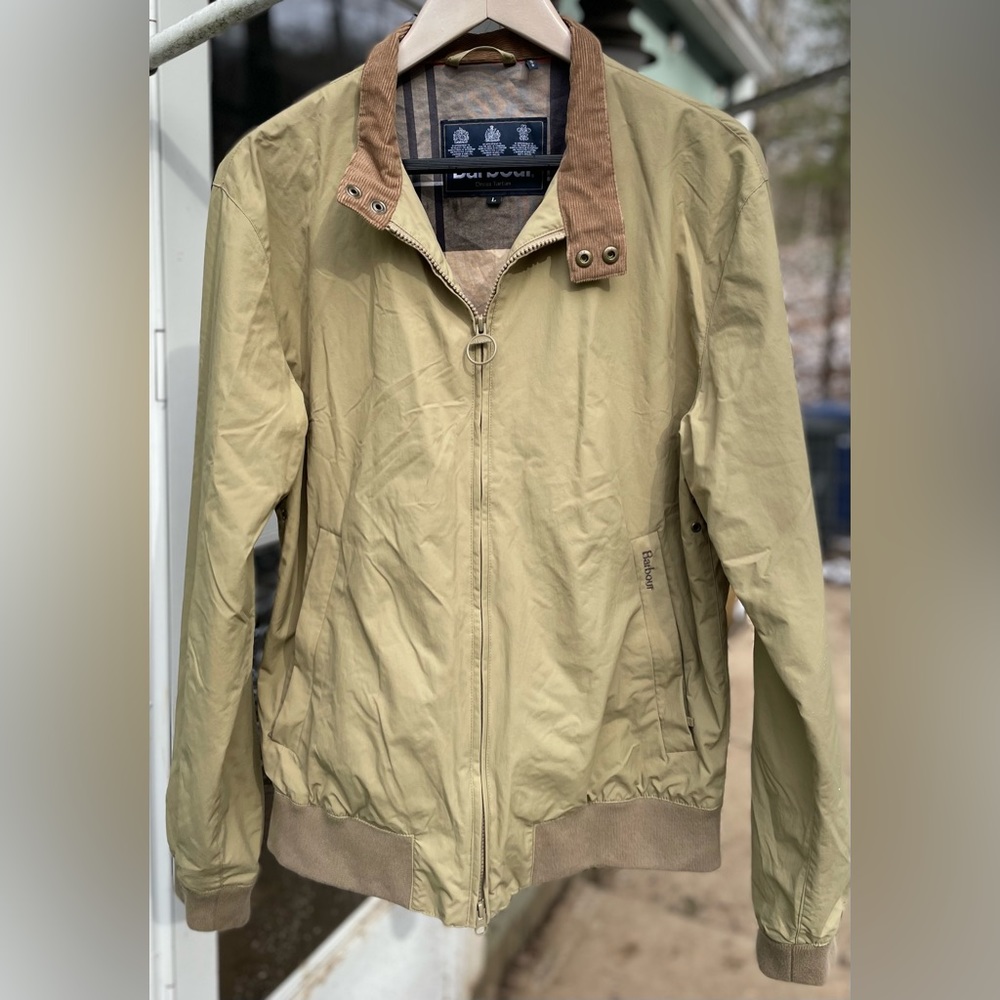 Barbour Lightweight Harrington Style Jacket — Large